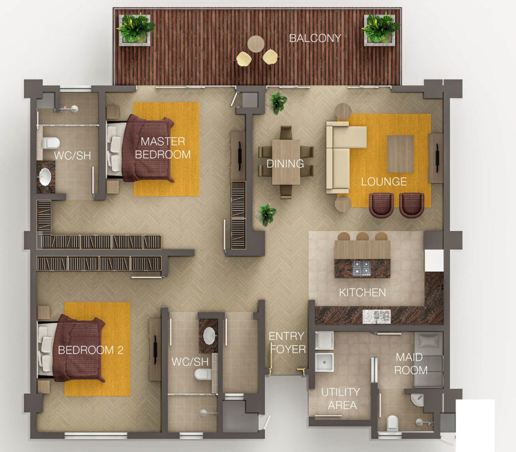 One 10 Apartments -2 bedroom apartments